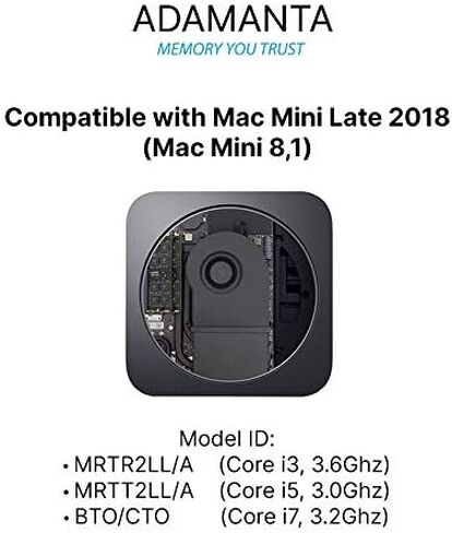 Factory Original 16GB (1x16GB) Memory Upgrade for 2020 & 2019 Apple iMac 27" w/Retina 5K Display & 2018 Apple Mac mini DDR4 2666Mhz PC4-21300 SODIMM 2Rx8 CL19 1.2v RAM Adamanta in Saudi Arabia
