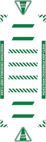 Slip-Gard Vinyl Crosswalk Kit, Caution Pedestrian Crossing, Made in The USA, WFK32 in Saudi Arabia