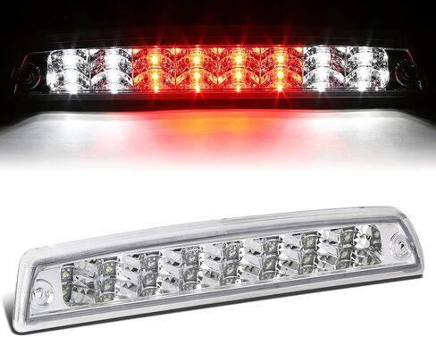Auto Dynasty Dual Row 16 LED Rear Tail Center High Mount Stop Lamp Third Brake Cargo Light Compatible with Dodge Ram 1500 2500 3500 94-01, Black Housing, Clear Lens in Kuwait