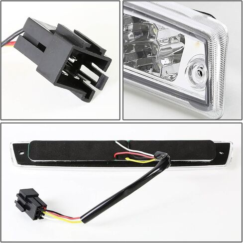 Auto Dynasty Dual Row 16 LED Rear Tail Center High Mount Stop Lamp Third Brake Cargo Light Compatible with Dodge Ram 1500 2500 3500 94-01, Black Housing, Clear Lens in Kuwait