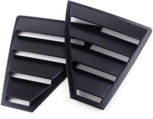 for Hyundai Elantra 2017-2019 Car Rear Window Louver Air Vent Scoop Shades Cover Trim 2PCS/Set Matte Black in Saudi Arabia