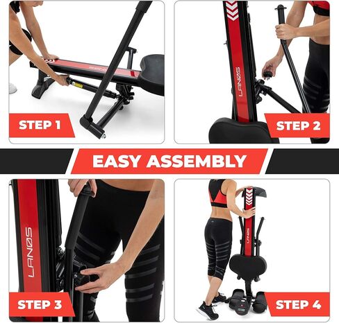 ماكينة التجديف الهيدروليكية لانوس | مقاومة قابلة للتعديل | آلات التجديف للاستخدام المنزلي | شاشة LCD | مدمج للتمرين المنزلي | لهجة العضلات تحسين صحة القلب in Kuwait