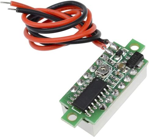 Diymore 10 قطعة مقياس الجهد الرقمي الصغير تيار مستمر 2.5 ~ 30 فولت 0.28 "2 سلك الفولتميتر الرقمي جهاز قياس الجهد الأحمر LED عرض لوحة جبل سيارة دراجة نارية بطارية مراقب Led in Kuwait