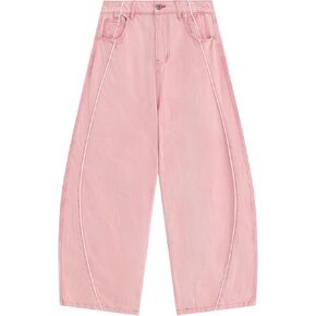 Aelfric Eden Wide Leg Jeans Mid Waist Baggy Barrel Jeans Streetwear Straight Denim Y2k Pants Unisex in Saudi Arabia