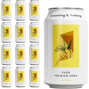 Something & Nothing Hibiscus & Rose Flavoured Sparkling Water | Lightly Carbonated, Full Flavoured with Added Grape & Lemon Juice | Vegan & Low Calorie Soda | 12 Fl Oz Cans (Pack of 12) in Saudi Arabia