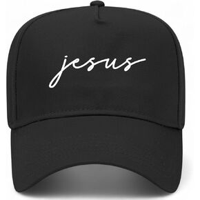 Jesus Cursive Vintage Trucker Hat | Premium Adjustable Snapback Baseball Hat for Men & Women in Saudi Arabia