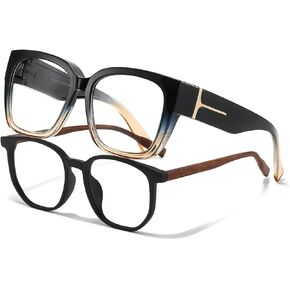 VIEWBETTER Fit Over Anti 99.99% Blue Light Glasses for Women, Oversized Anti-Blue Blocking Computer Gaming Screen Eyeglasses in Kuwait