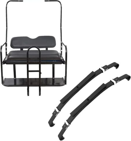 Flip Folding Rear Back Flip Seat Kit Compatible with 1982-2000.5 Club Car DS Golf Cart W/Free Grab Bar & Roof Support in Saudi Arabia