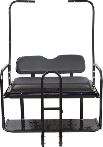 Flip Folding Rear Back Flip Seat Kit Compatible with 1982-2000.5 Club Car DS Golf Cart W/Free Grab Bar & Roof Support in Saudi Arabia