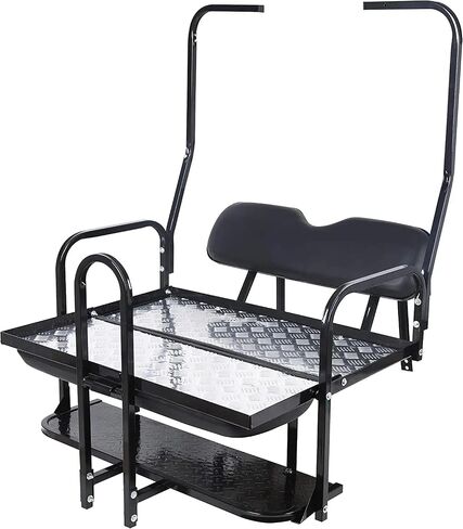 Flip Folding Rear Back Flip Seat Kit Compatible with 1982-2000.5 Club Car DS Golf Cart W/Free Grab Bar & Roof Support in Saudi Arabia