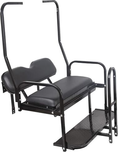 Flip Folding Rear Back Flip Seat Kit Compatible with 1982-2000.5 Club Car DS Golf Cart W/Free Grab Bar & Roof Support in Saudi Arabia