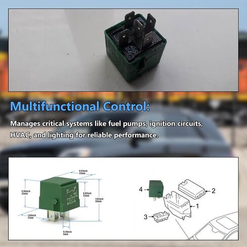 2PCS 5-Pin Multifunctional Control Relay, Compatible with Mercedes B200 E350 S600L ML400 GL450 G55 GLK CLS SLK SLS W204 W212 W221, Multifunctional Relay Replace 0025422319, 0025427619, 0009828523 in Saudi Arabia
