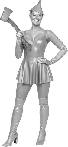 Nicky Bigs Novelties Silver Tin Funnel Hat And Lifesize Axe Costume Set Matte Silver Plastic Adult Cosplay Props in Saudi Arabia