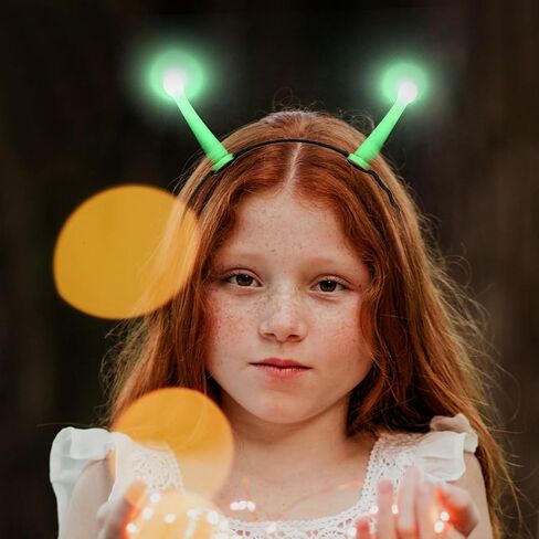Light up Antenna Headband, Glowing Headband, Light-Up Antenna Hair Accessory Funny Headwear for Halloween Party, Cosplay Costume Decoration, 7.08 x 5.90 x 0.62 Inch in Saudi Arabia