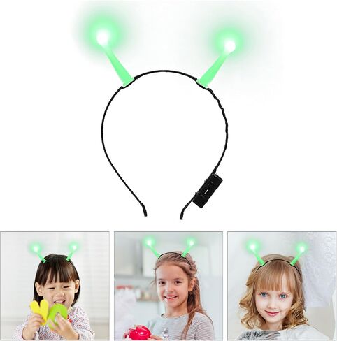 Light up Antenna Headband, Glowing Headband, Light-Up Antenna Hair Accessory Funny Headwear for Halloween Party, Cosplay Costume Decoration, 7.08 x 5.90 x 0.62 Inch in Saudi Arabia