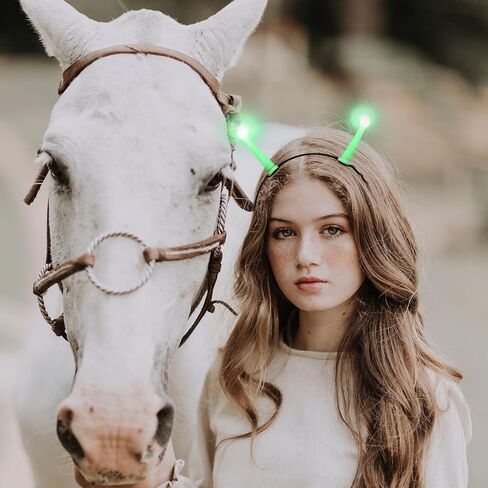 Light up Antenna Headband, Glowing Headband, Light-Up Antenna Hair Accessory Funny Headwear for Halloween Party, Cosplay Costume Decoration, 7.08 x 5.90 x 0.62 Inch in Saudi Arabia