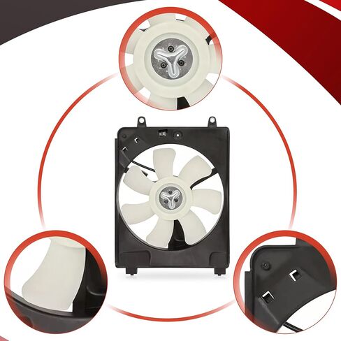 PartsFlow Radiator Dual Cooling Fan Assembly for 2015-2016 Honda CRV L4 2.4L Right 620-938 in Saudi Arabia