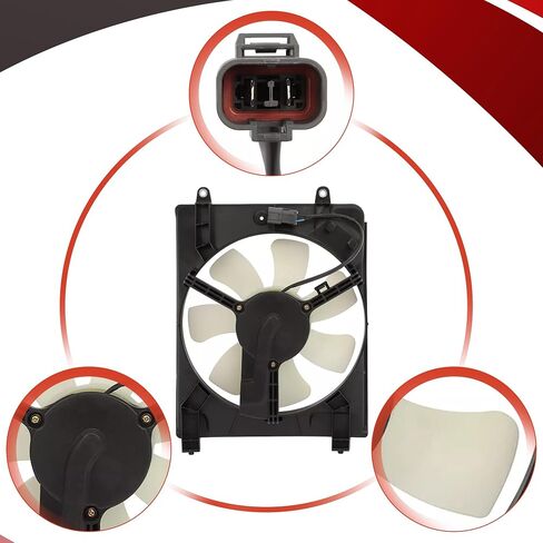 PartsFlow Radiator Dual Cooling Fan Assembly for 2015-2016 Honda CRV L4 2.4L Right 620-938 in Saudi Arabia