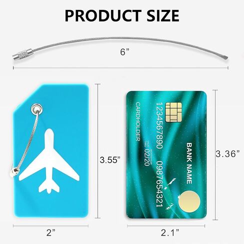 Generic 7Pcs Multicolor Silicone Luggage Tags for Backpacks, Suitcases, Bags and Baggage in Saudi Arabia