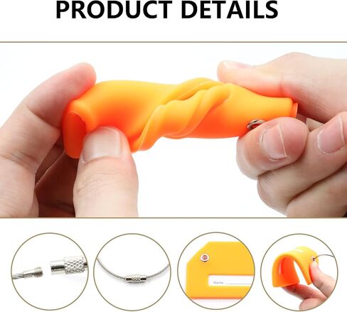 Generic 7Pcs Multicolor Silicone Luggage Tags for Backpacks, Suitcases, Bags and Baggage in Saudi Arabia