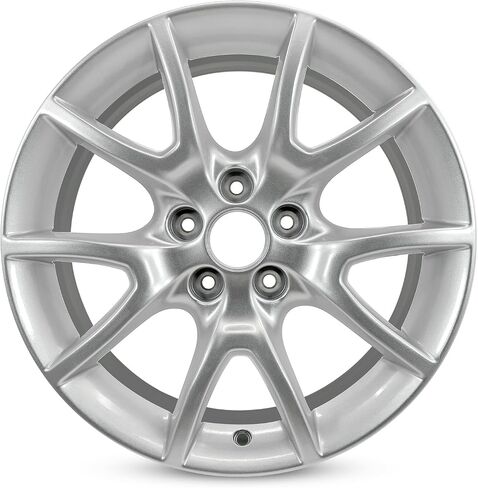 عجلة معدنية جديدة مقاس 17 بوصة مقاس 17 × 7.5 بوصة لسيارة دودج دارت 2013-2016 | حافة بديلة بتصميم OEM | طلاء فضي | ملاءمة مباشرة - مواصفات مخزون OE | 2481 2481A in Saudi Arabia