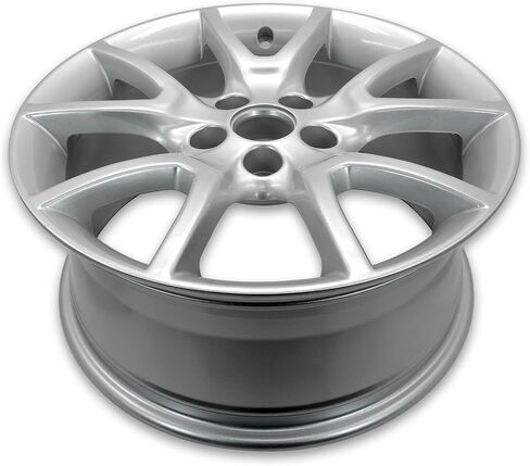 عجلة معدنية جديدة مقاس 17 بوصة مقاس 17 × 7.5 بوصة لسيارة دودج دارت 2013-2016 | حافة بديلة بتصميم OEM | طلاء فضي | ملاءمة مباشرة - مواصفات مخزون OE | 2481 2481A in Saudi Arabia