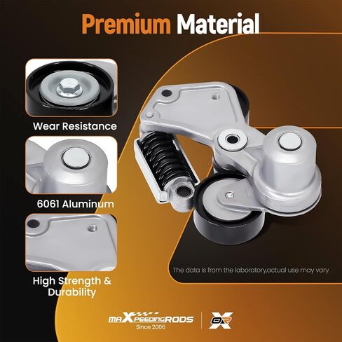 maXpeedingrods Belt Tensioner Assembly with Pulley for Chevrolet Malibu 2008-2010&2013-2014, for Impala 2014, for Buick LaCrosse/Regal 2012-2016, for Saturn Aura/Vue 2007-2009 L4 2.4L # 12663047 in Saudi Arabia