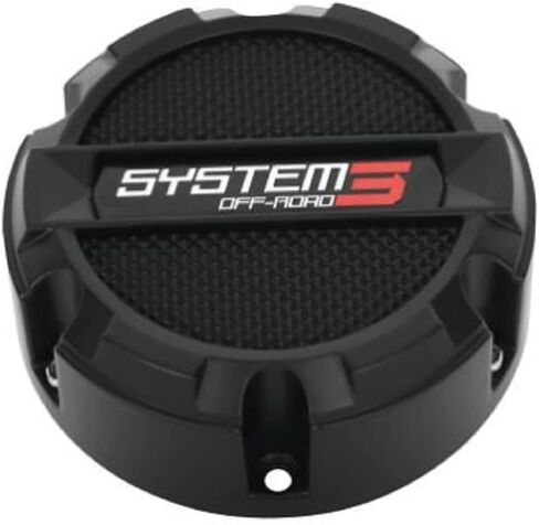 System 3 ST-4/SB-4/ST-5/SB-5 Center Wheel Cap - Matte Black [CAPS3-140] in Saudi Arabia