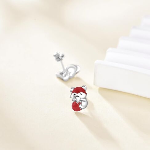 Duck Earrings S925 Sterling Silver Duck Yellow Opal Stud Earrings Cute Animal Duck Jewelry Gifts For Gifts Women in Saudi Arabia