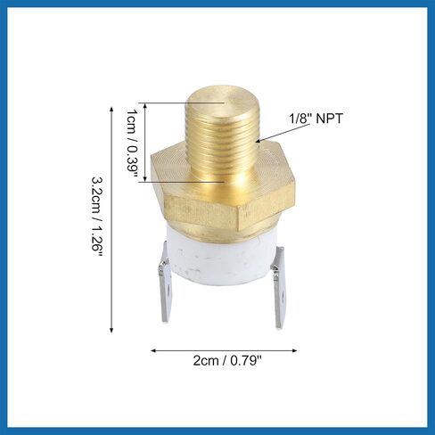 عالمي السيارات المبرد محرك تبريد مروحة درجة الحرارة الحرارية الاستشعار التبديل 1/8 '' NPT 145-160 درجة على 124 درجة قبالة استبدال العنصر in Saudi Arabia