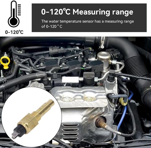 مستشعر درجة حرارة الماء للمحرك، M14 X 1.5، مولد حساس لدرجة حرارة الماء وزيت سبائك الألومنيوم 6 إلى 24 فولت VDO بديل لمرسل درجة الحرارة لملحقات المحرك in Saudi Arabia