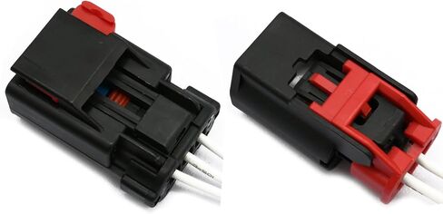 2 Pcs Engine Oil Pressure Sensor Sender Switch & Coolant Temperature Sensor 5149062Aa 5149077Ab Connector Fit for Jeep Grand Cherokee Fit for Dodge Avenger Fit for Ram 1500 2500 3500 in Saudi Arabia