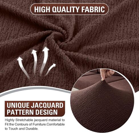 Couch Cushion Covers Sectional Couch Covers Stretch Washable Soft Seat Cushion Covers Furniture Protector Sofa Slipcovers for Pets(Natural,3 Pieces Seat Covers or Back Covers) in Saudi Arabia