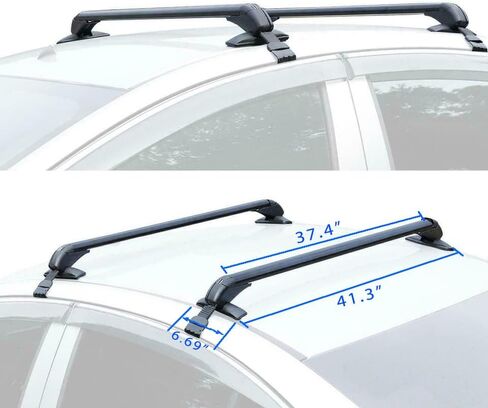 Hatchback 41.3" Top Roof Rack Cross Bar Luggage Carrier w/Lock Fit for Mini Cooper 2002-2022 in Saudi Arabia
