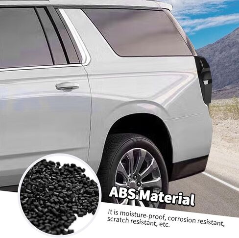 Jimen Fit for Chevrolet Suburban/Chevy Tahoe 2020-2023, Smoked Rear Tail Light Bezel Taillight Tint Cover Trim in Saudi Arabia