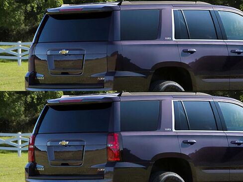 Rvinyl Tail Light Pre Cut Film Tint Cover Kit in Smoke Compatible with Chevrolet Tahoe 2015-2020 - Adhesive Backs in Saudi Arabia