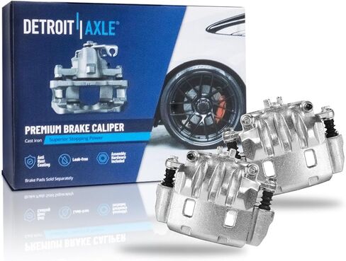 Detroit Axle - Front 2pc Brake Calipers for 05-06 Saab 9-2X, 02-16 Subaru Impreza, 03-04 Legacy, 2 Brake Calipers w/Brackets Replacement in Saudi Arabia