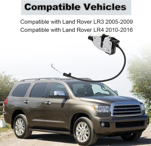 Rear Tailgate Hatch Door Latch Lock Actuator Compatible with Land Rover LR3 2005-2009 Land Rover LR4 2010-2016 Hatch Trunk Door Latch Lock Actuator Replacement for LR017470 FQR500080 FQR500220 in Saudi Arabia
