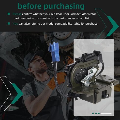 Rear Trunk Lift Gate Door Lock Actuator for Toyota Prius 1.5L 1497CC 91Cu 2004-2009,Back Tailgate Hatch Lock Door Latch Motor Assembly,69350-47011,6935047010,6935047011,69350-47010 in Saudi Arabia