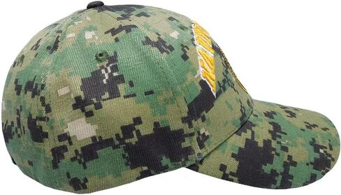 Trade Winds US Navy Veteran Licensed Cap Navy Veteran & Navy Emblem Woodland Camo Cap Hat (Officially Licensed by The US Navy) in Saudi Arabia