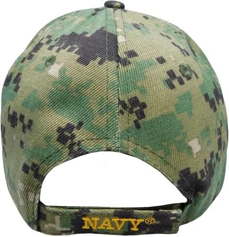 Trade Winds US Navy Veteran Licensed Cap Navy Veteran & Navy Emblem Woodland Camo Cap Hat (Officially Licensed by The US Navy) in Saudi Arabia