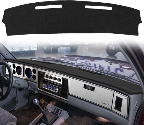 Yiz Dash Cover Mat Custom Fit for Chevy Chevrolet S10 Blazer,GMC S15 Jimmy Dashboard Cap Pad Carpet Protector J309 (Black) in Saudi Arabia