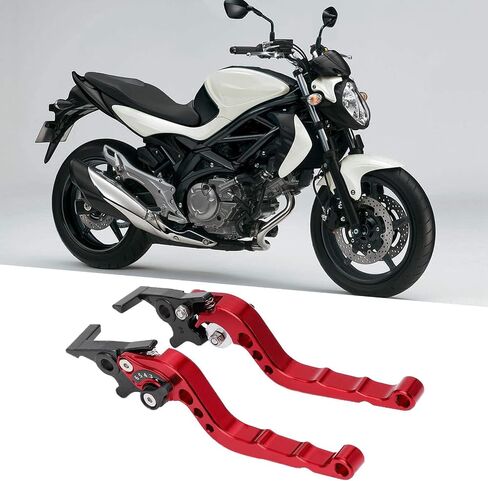 2Pcs Motorcycle Brake Lever, Universal CNC Aluminum Alloy Motorcycle Clutch Brake Handle Lever Replacement Accessories for Pit Dirt Bike Motor Motocross Motorcycle (Red) in Saudi Arabia