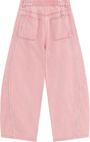 Aelfric Eden Wide Leg Jeans Mid Waist Baggy Barrel Jeans Streetwear Straight Denim Y2k Pants Unisex in Saudi Arabia