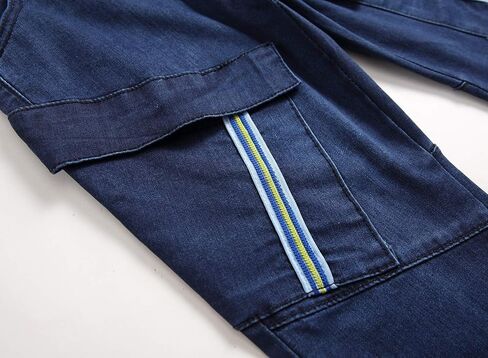 Men's Biker Moto Style Distressed Slim Fit Straight Leg Stretch Denim Jeans in Saudi Arabia