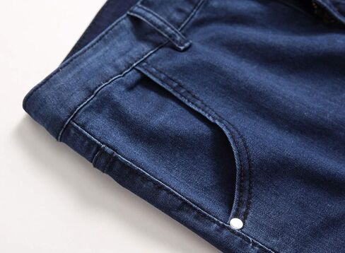 Men's Biker Moto Style Distressed Slim Fit Straight Leg Stretch Denim Jeans in Saudi Arabia