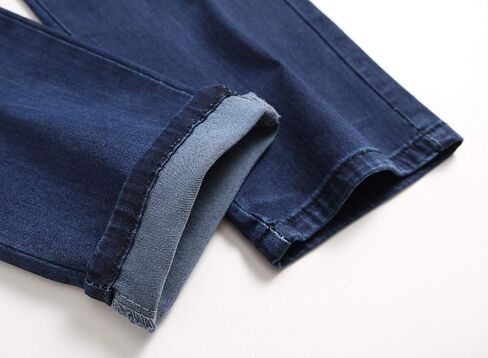 Men's Biker Moto Style Distressed Slim Fit Straight Leg Stretch Denim Jeans in Saudi Arabia