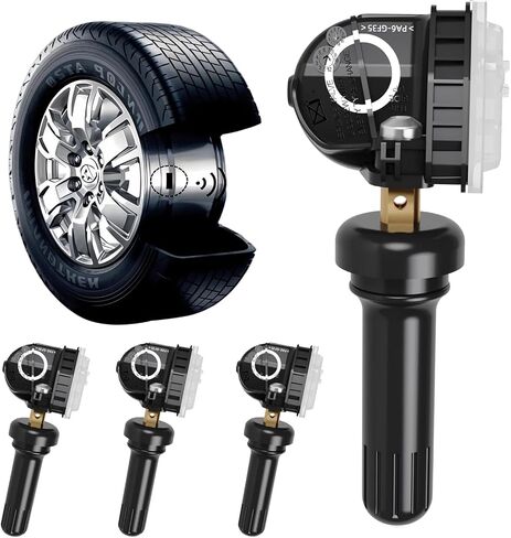 4-Pack TPMS Sensors 315MHz for Ford/Lincoln - Pre-Programmed Tire Pressure Monitor Replacement for F-150, Mustang, Edge, Ranger, Explorer, MKX (Fits OE# F2GT1A180AB/F2GZ1A189A/GL3T1A180GB) in Saudi Arabia