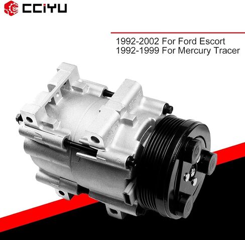 cciyu AC Compressor 1992-1996 for Ford Escort 1.9L 1997-2002 for Ford Escort 2.0L 1992-1996 for Mercury Tracer 1.9L 1997-1999 for Mercury Tracer 2.0L Air Conditioning Compressor with Clutch in Saudi Arabia