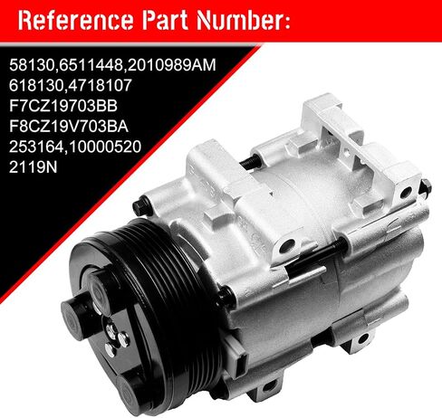 cciyu AC Compressor 1992-1996 for Ford Escort 1.9L 1997-2002 for Ford Escort 2.0L 1992-1996 for Mercury Tracer 1.9L 1997-1999 for Mercury Tracer 2.0L Air Conditioning Compressor with Clutch in Saudi Arabia